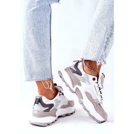 Ženske sportske cipele Cross Jeans bijele i sive II2R4020C bijela siva 5