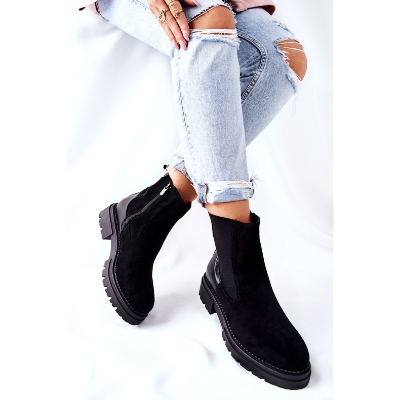 PE1 Tople čizme Crne Prestons čizme Jodhpur crno 2