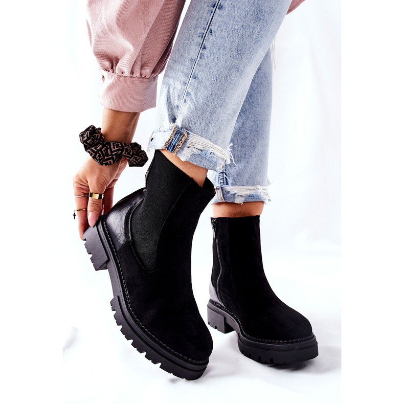 PE1 Tople čizme Crne Prestons čizme Jodhpur crno 1