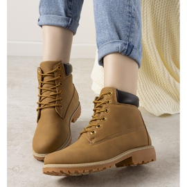 Ženske planinarske čizme Albracca s kamilom smeđa 1