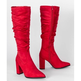 Crvene čizme na visokom stupu Swinga crvena 1