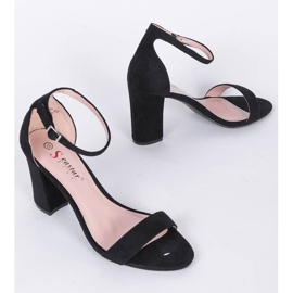 Crne sandale na Bethany stupu crna 1