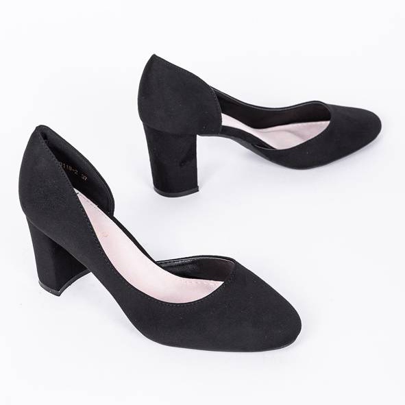 Crne pumpe na stupu Harperry crna 1