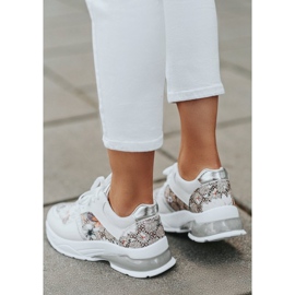 Bijele ženske sportske cipele iz Tie bijela raznobojna 2