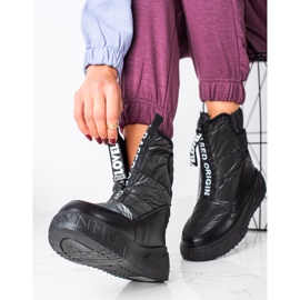 Seastar Snježne čizme na klizaču crno 1