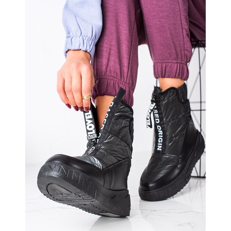 Seastar Snježne čizme na klizaču crna 1