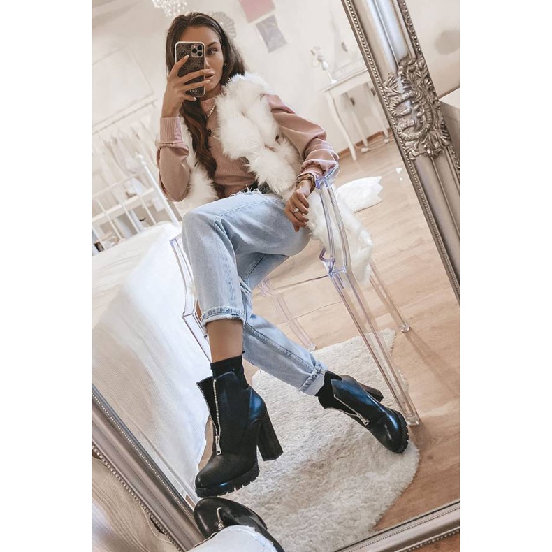 Crne gležnjače s Rocko zatvaračem crno 1