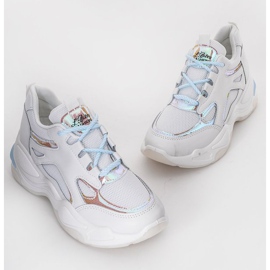 Bijele tenisice s debelim potplatom iz tvrtke Big Fun bijela plava 1