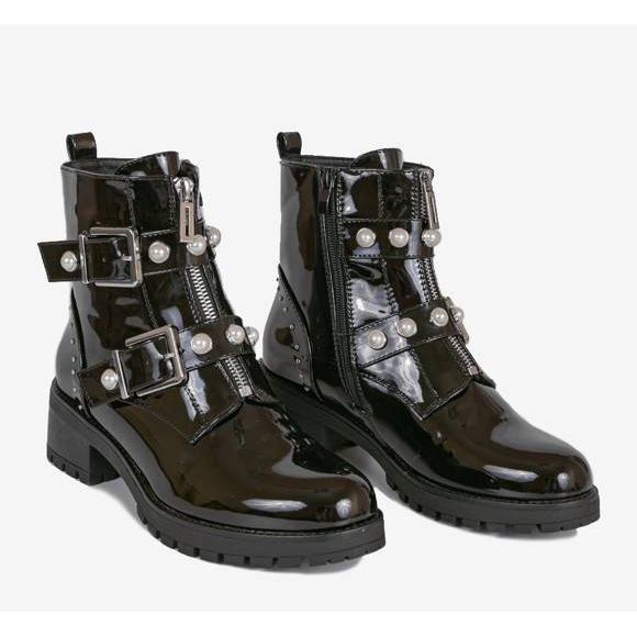 Sjajni crni radnici Issa crna 1