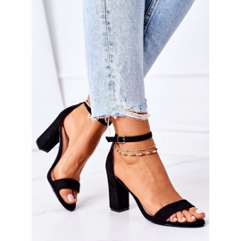 PS1 Crne Florence antilop sandale na šanku crna 4