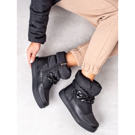 S. BARSKI Snježne čizme s lancem S.BARSKI crna 2