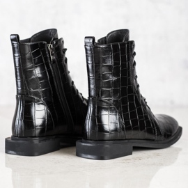 S. BARSKI Elegantne čizme od eko kože S.BARSKI crno 1