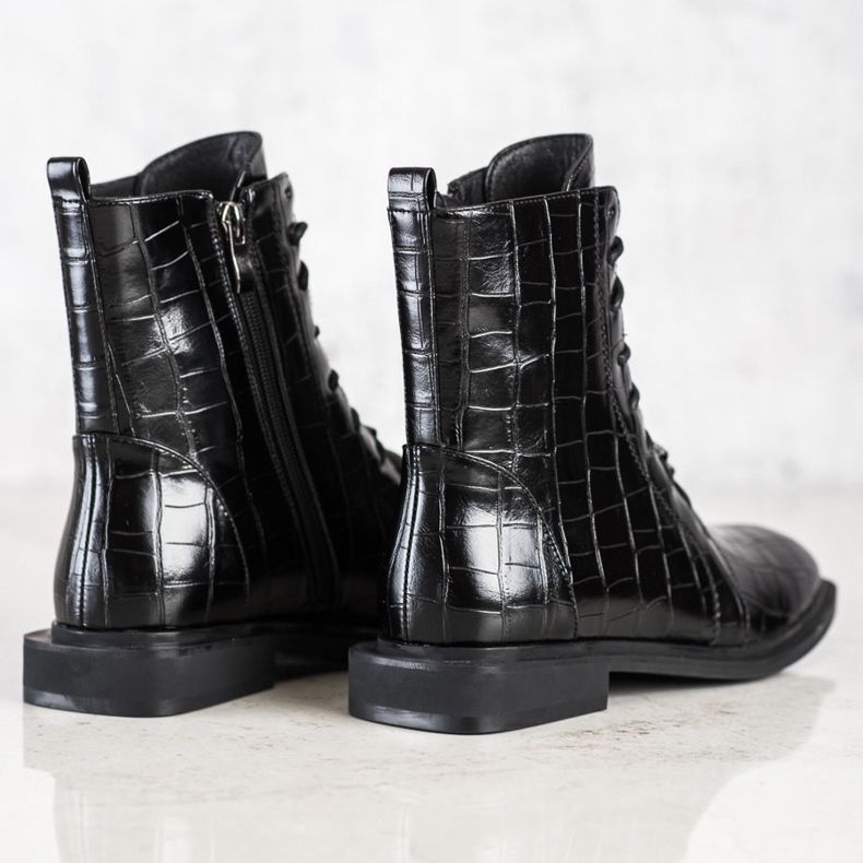 S. BARSKI Elegantne čizme od eko kože S.BARSKI crna 1