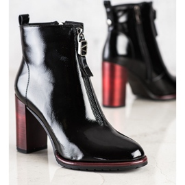 S. BARSKI Elegantne čizme lakirane S.BARSKI crna 2
