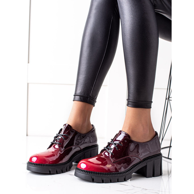 S. BARSKI Lakirane cipele S.BARSKI crvena 2