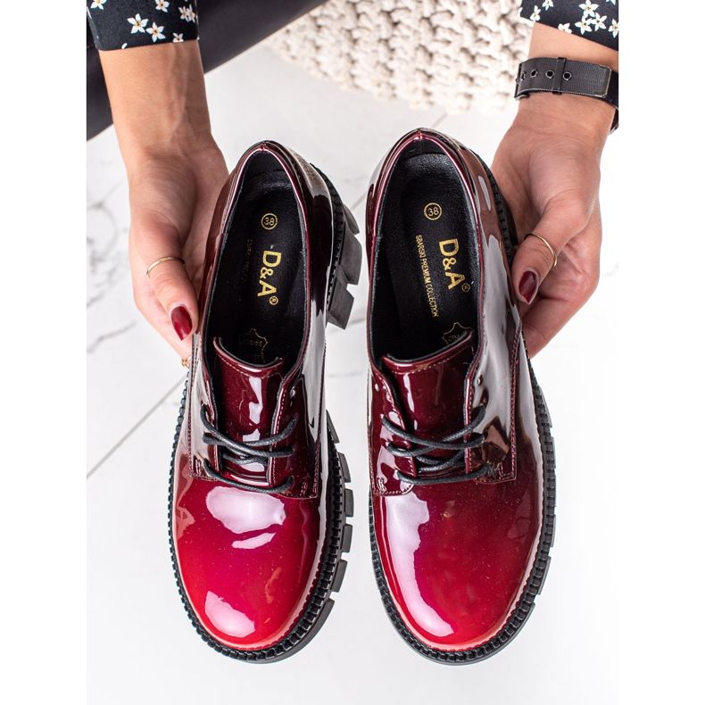 S. BARSKI Lakirane cipele S.BARSKI crvena 1