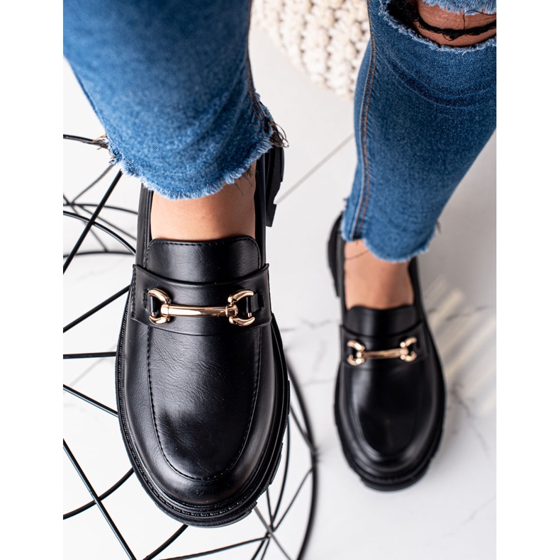 Diamantique Loaferi od eko kože crno 1