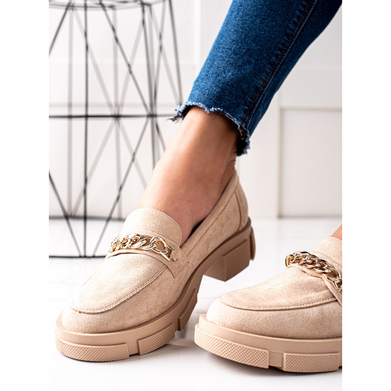 Goodin Modne bež mokasine 1