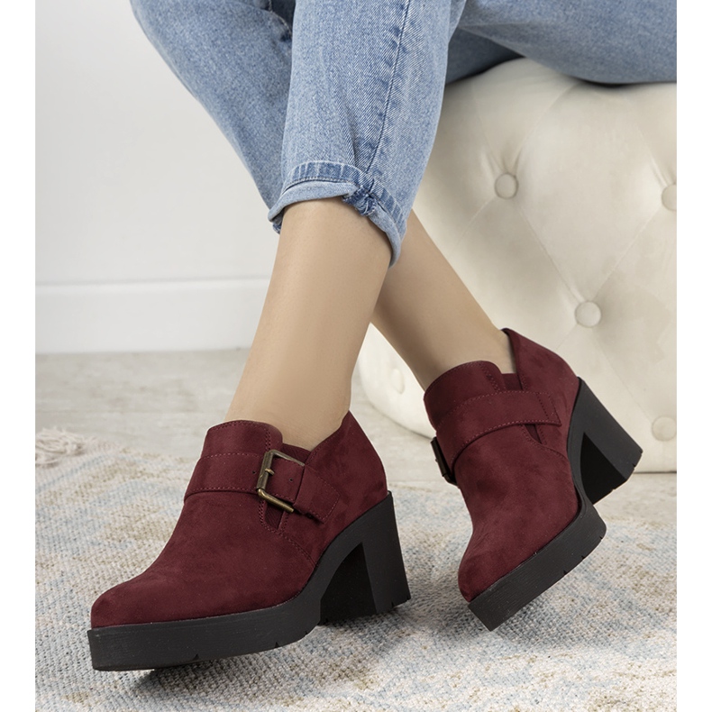 Maroon brogues na mjestu Leonie crvena 2