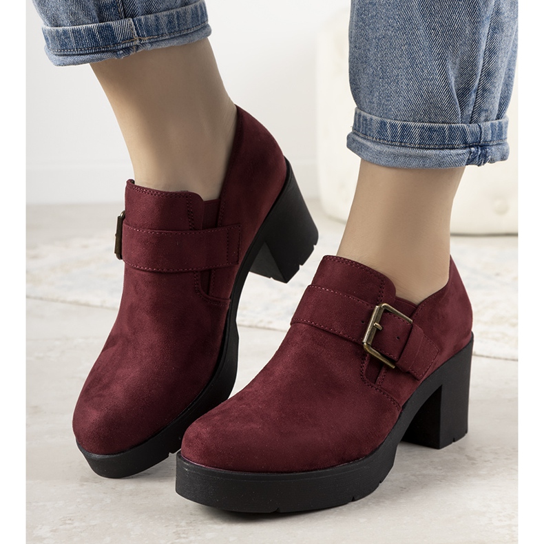 Maroon brogues na mjestu Leonie crvena 1