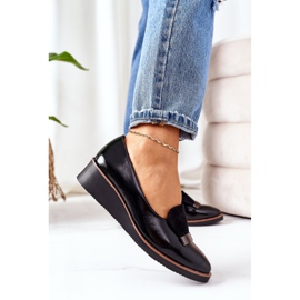 Lakirane cipele na klin POTOCKI 12032 Crna crno 5