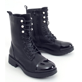 Crna Radnice za žene s biserima 4343 Crna crno 2