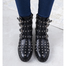 Crne, bogato ukrašene ženske čizme iz Meiera crno 1