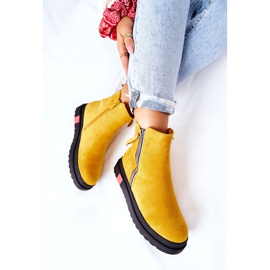 PS1 Suede Booties Jodhpur čizme na platformi Yellow Nessa žuta boja 1
