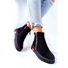 PS1 Suede Booties Jodhpur čizme Na platformi Black Nessa crna 1