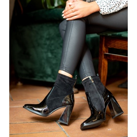 S. BARSKI Čizme na trapezoidnoj peti S.BARSKI crna 1