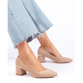 Goodin Elegantne pumpe od antilopa bež 1