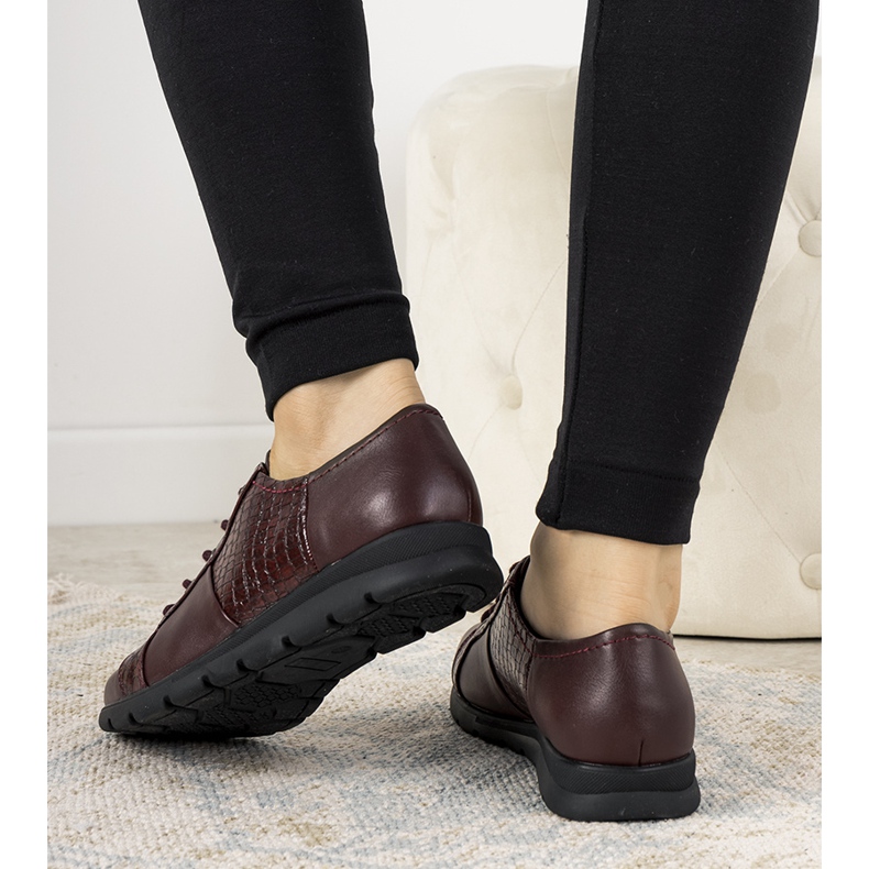 Maroon ženske cipele iz Olmosa crvena 1