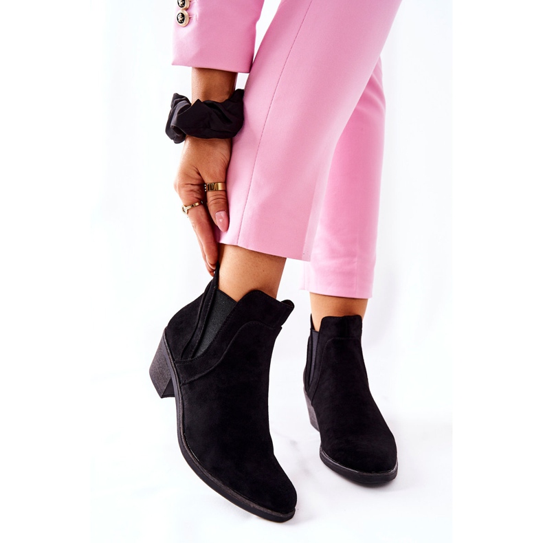 Crne čizme na visoku petu Sergio Leone BT620 crno 1