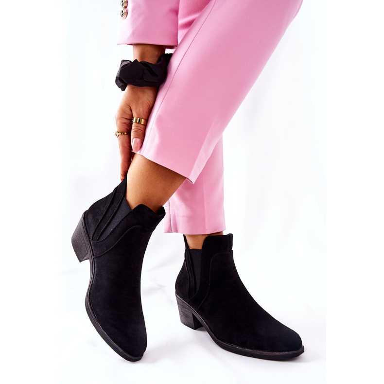 Crne čizme na visoku petu Sergio Leone BT620 crna 2