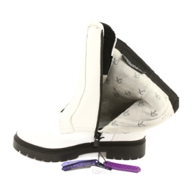 Bijele ženske čizme Caprice 9-25454-27 108 Bijele Naplak bijela crna 3