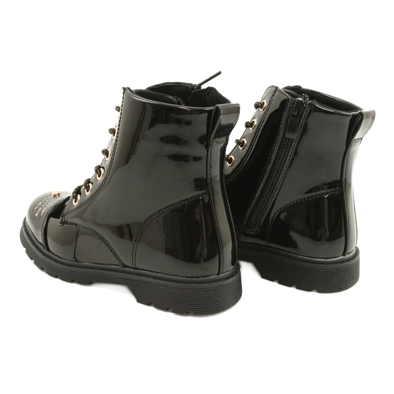 Miss Patent Boots 21DZ23-4309 crna 4