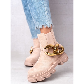 S. BARSKI Čizme od antilopa na platformi S.BARSKI bež 1