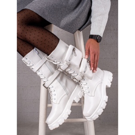 TRENDI Modni radnici s džepovima bijela 1