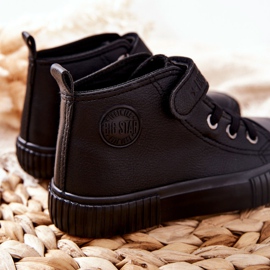 Dječje visoke tenisice s čičkom Big Star II374016 Crne crno 1