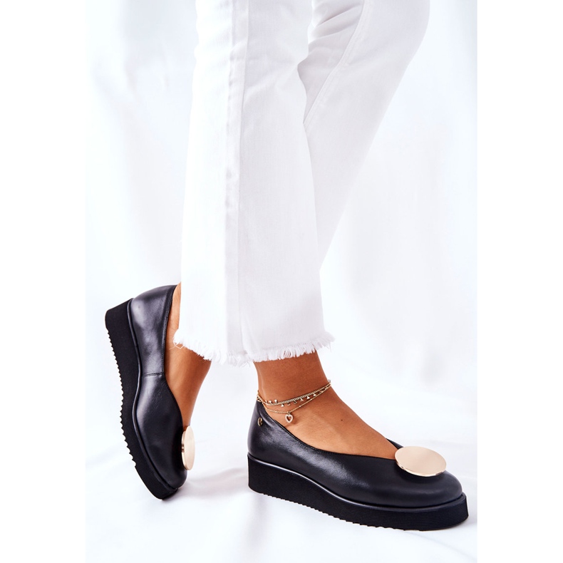 Balerinke na platformi Maciejka crna 5315B-01 1