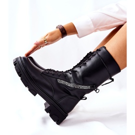 Crne čizme Glany Sergio Leone TR747 Crne crna 1