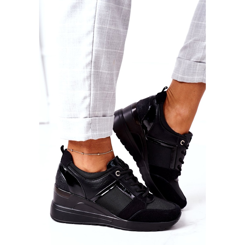 Tenisice na klin Vinceza 10606 Crna crno 3