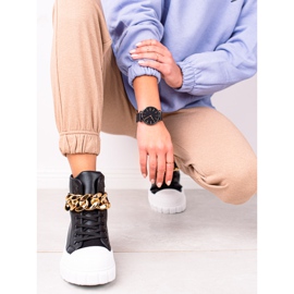 Seastar Visoke tenisice s lancem crno 1