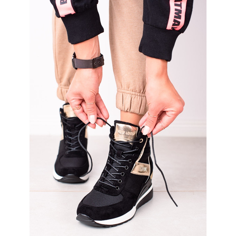 W. Potocki Tenisice na klin Potocki crna 1