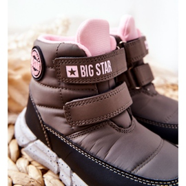Dječje čizme za snijeg Memory Foam Big Star II374071 Szare crna siva 1