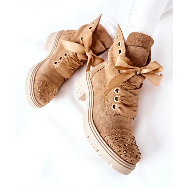 Lewski Shoes Čizme od antilopa Workery Lewski Cipele vezane 3069 Pijesak smeđa 2