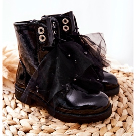 S.Barski Dječje crne tople lakirane čizme Semissa crna 1