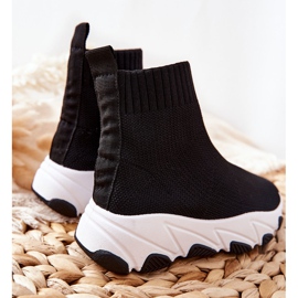 FR1 Dječje crne sportske cipele za mlade Callobe crna 1