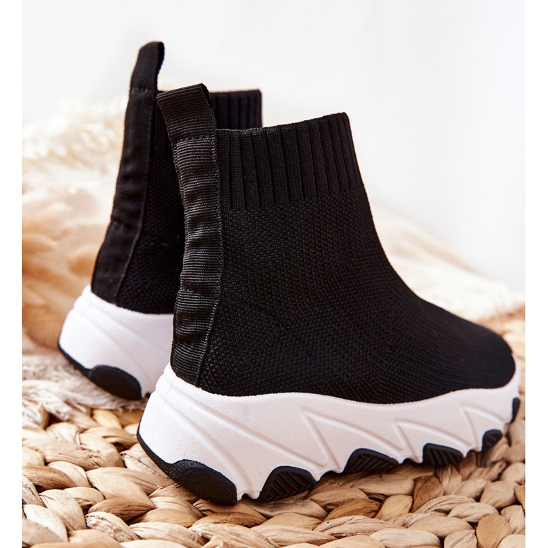 FR1 Dječje crne sportske cipele za mlade Callobe crna 1