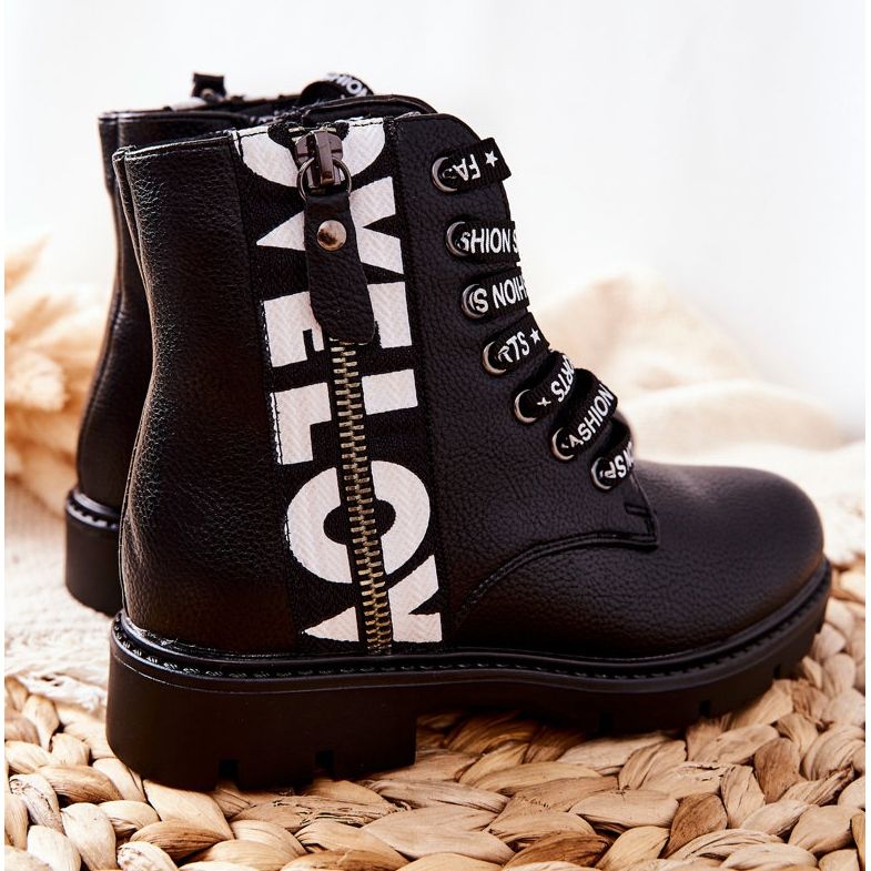 Vinceza Dječje čizme radničke Black Pomeroy crna 2